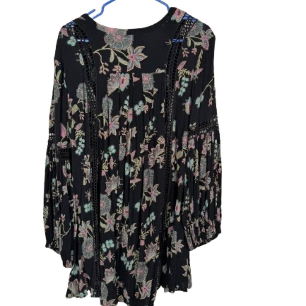 Free People Just The Two Of Us SwingTunic Boho Floral Size M - Picture 9 of 12